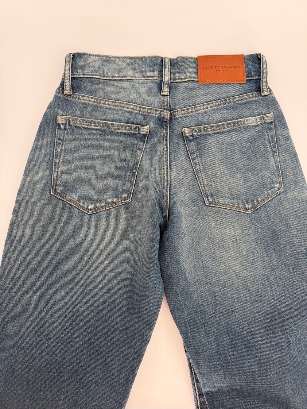 Lucky Brand Drew Mom High Rise Taper Jeans Medium Button Fly Women's - 00/24A - Picture 8 of 12